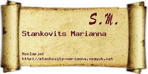 Stankovits Marianna névjegykártya